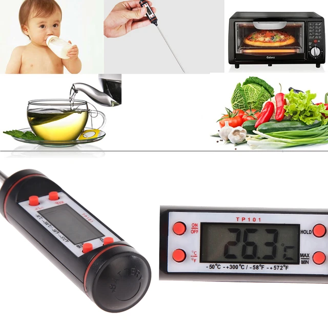 Digital Kitchen Food Thermometer For Meat Water Milk Cooking Probe Bbq Electronic  Termometro Digital Waterproof Kitchen Tools - Household Thermometers -  AliExpress