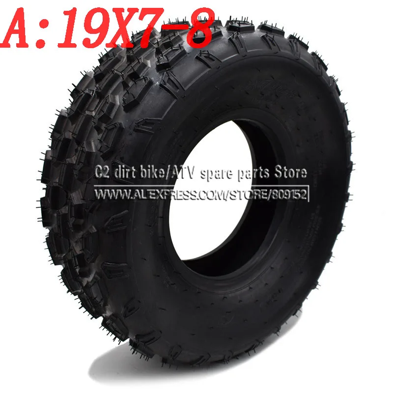 quadrilátero pequeno, pneu de ATV, 19x7, 00-8,