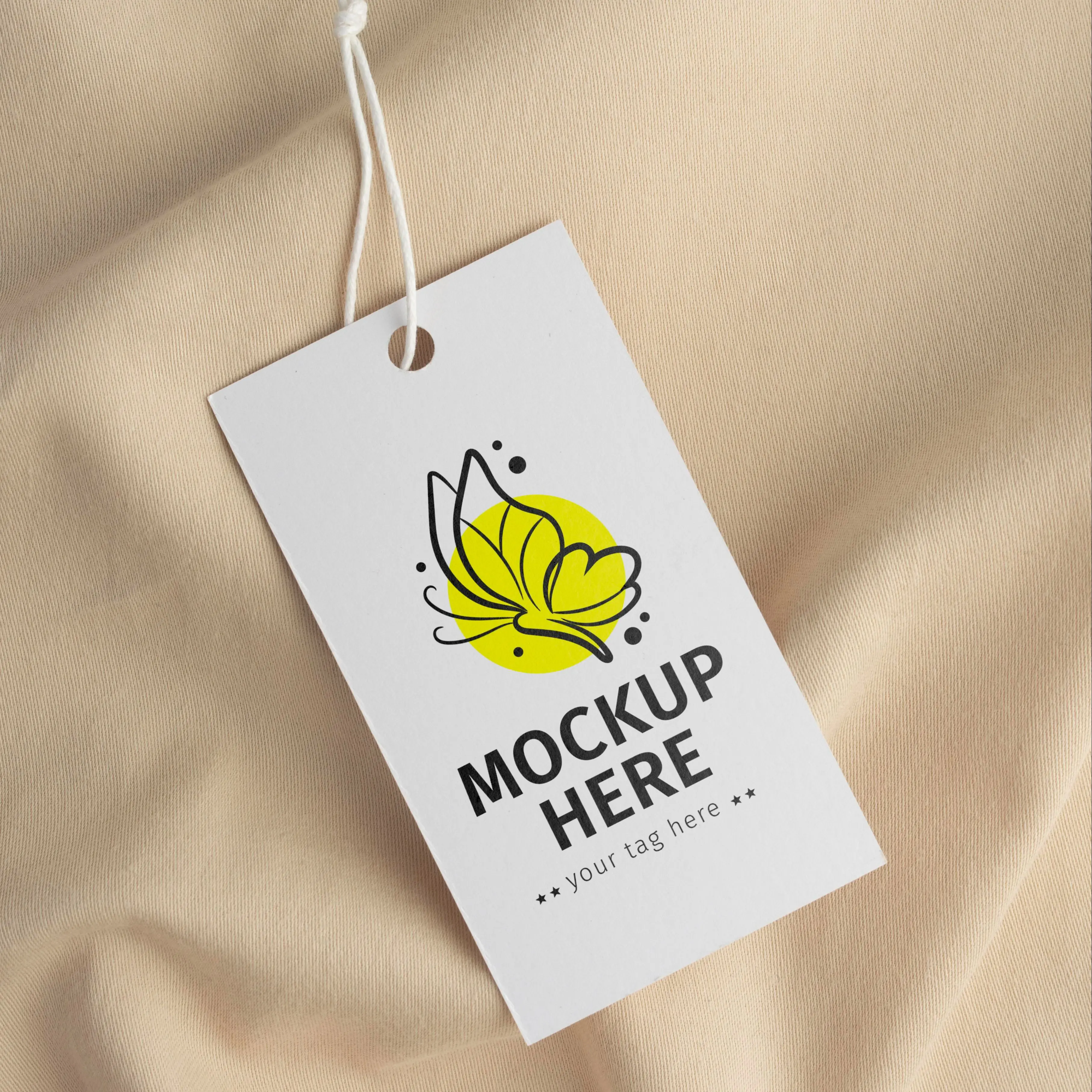 Clothing Labels Twill Labels Ironing Labels 500PCS Tags Paper Labels Clothing Brand Fashion Business Handmake Merchandise Design Hang Personalized