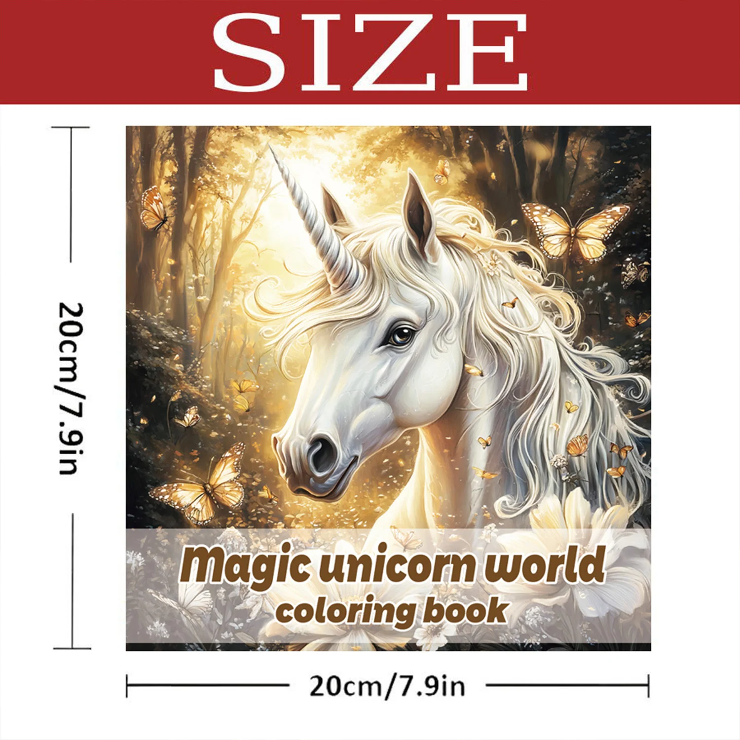 Adult Picture Book: Enchanting Unicorn Colouring Book Whimsical Animated Designs 4