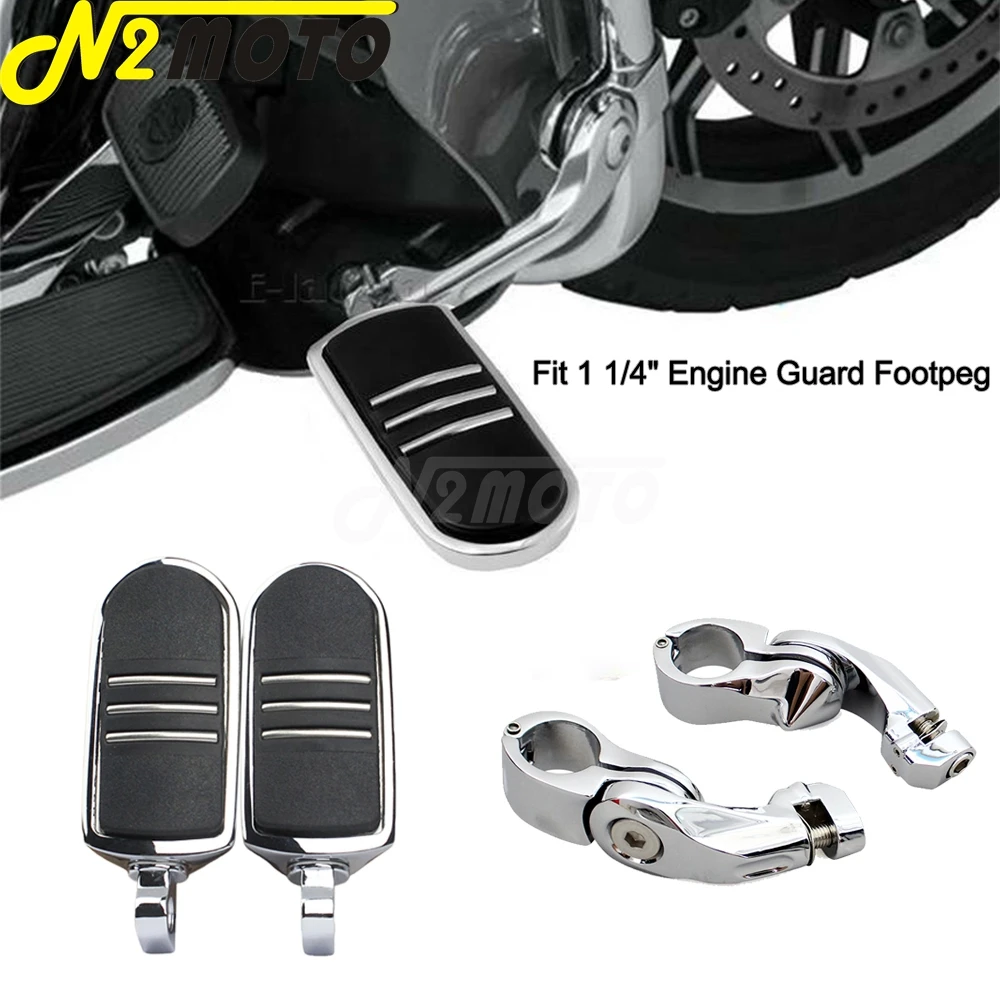 1 1/4 "Streamliner Short Angolato Highway Guard Pedane Morsetto Di Montaggio Per Harley V-Rod Street Glide Softail Dyna Chopper Sportster