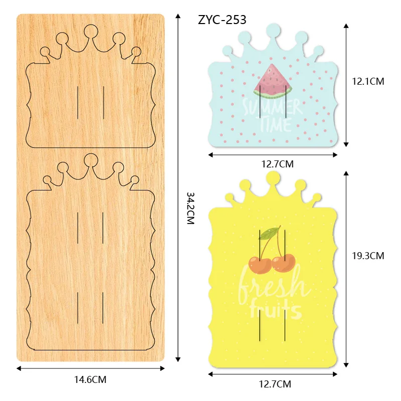 ZYC-253 Buckle  wooden cutting mold suitable for die-cutting machines