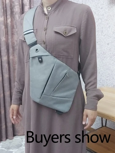 남성용 디지털 보관 총 가방, 슬렁한 크로스바디 스포츠 허리 가방, 다기능 개인 어깨 가방, 도난 방지 포켓 가방 6