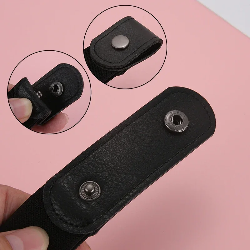 조절 가능한 신축성 허리밴드, 버클 없는 여성/남성용 청바지/드레스 벨트, 버클 없이 착용하기 쉬운 인스 스타일