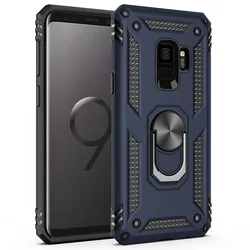 Rugged Magnet Armor Phone Case for Samsung Note 8 (Blue)