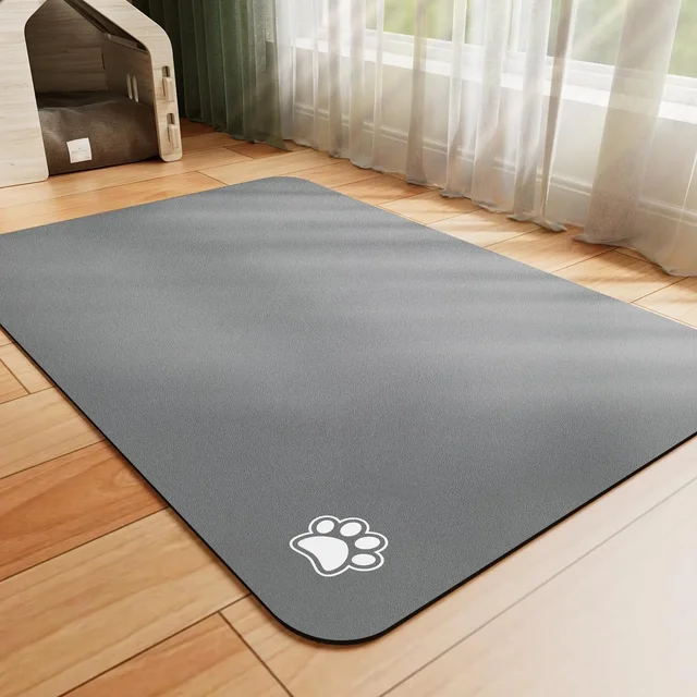 Pet Feeding Mat Absorbent Dog Cat Mat for Food and Water Easy to Clean Pet Placemats Quick Dry Dog Mat for Messy Drinkers 1