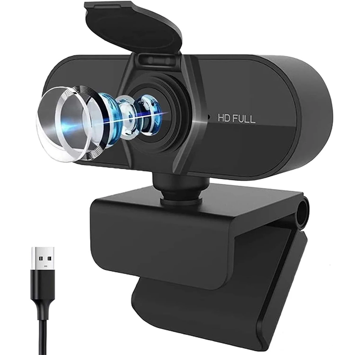 Webcam with Microphone HD 1080P Web Camera Autofocus USB Computer Camera for Streaming/ Video Call/Conference Smart Cam 7 Webcam with Microphone HD 1080P Web Camera Autofocus USB Computer Camera for Streaming/ Video Call/Conference Smart Cam 1