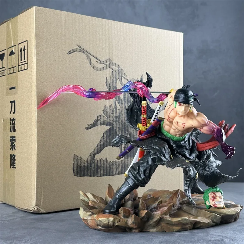 

Roronoa Zoro Figure Doll Toy One Piece IU STUDIO Break Series a Knife Flow Blood Bath Sauron Anime Hand Model Doll Ornaments