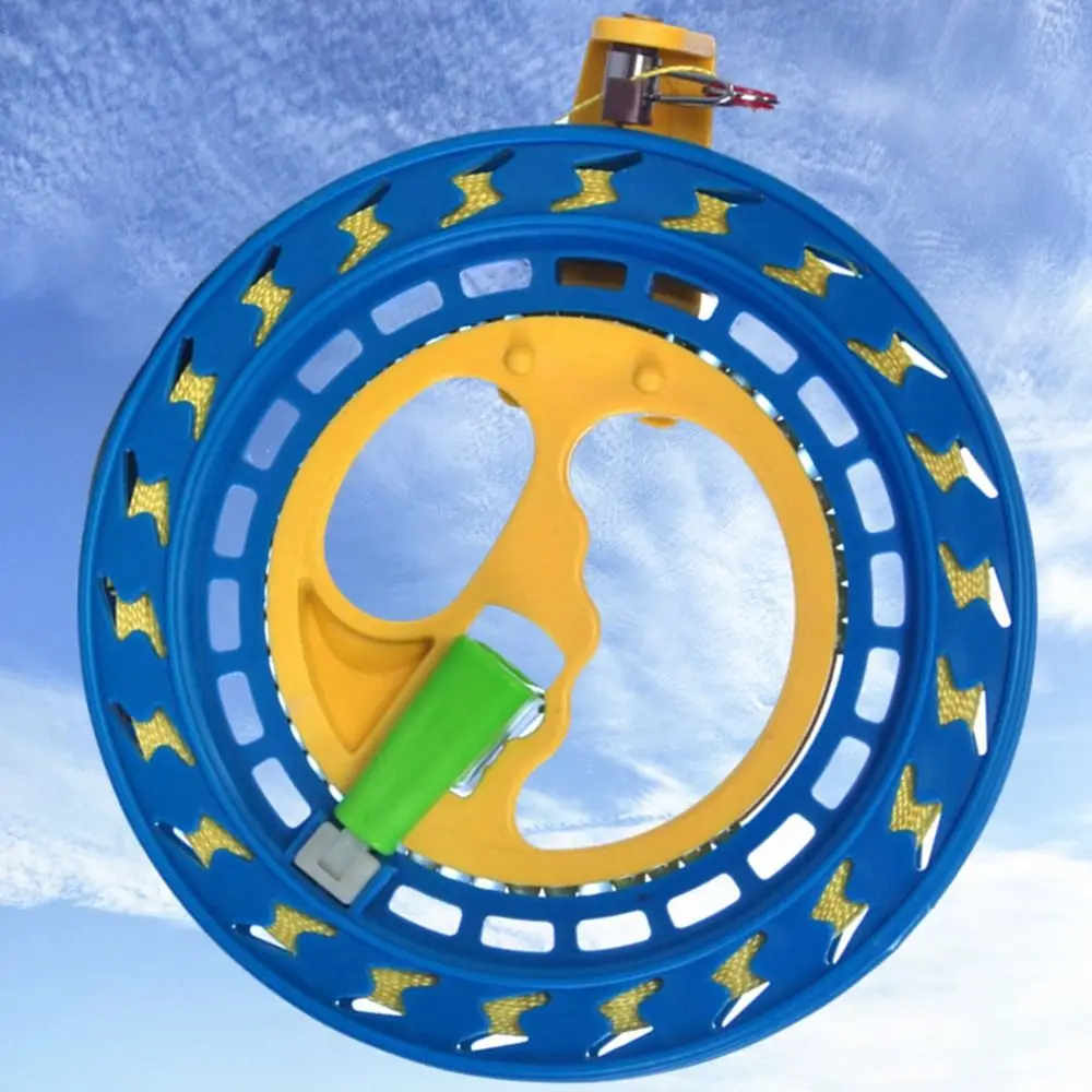 PET 16/18/20cm Kite Reel Winder Fire Wheel String Spool with 1312Feet Line Come with Lock Kite Line Winder Handle Tool 5