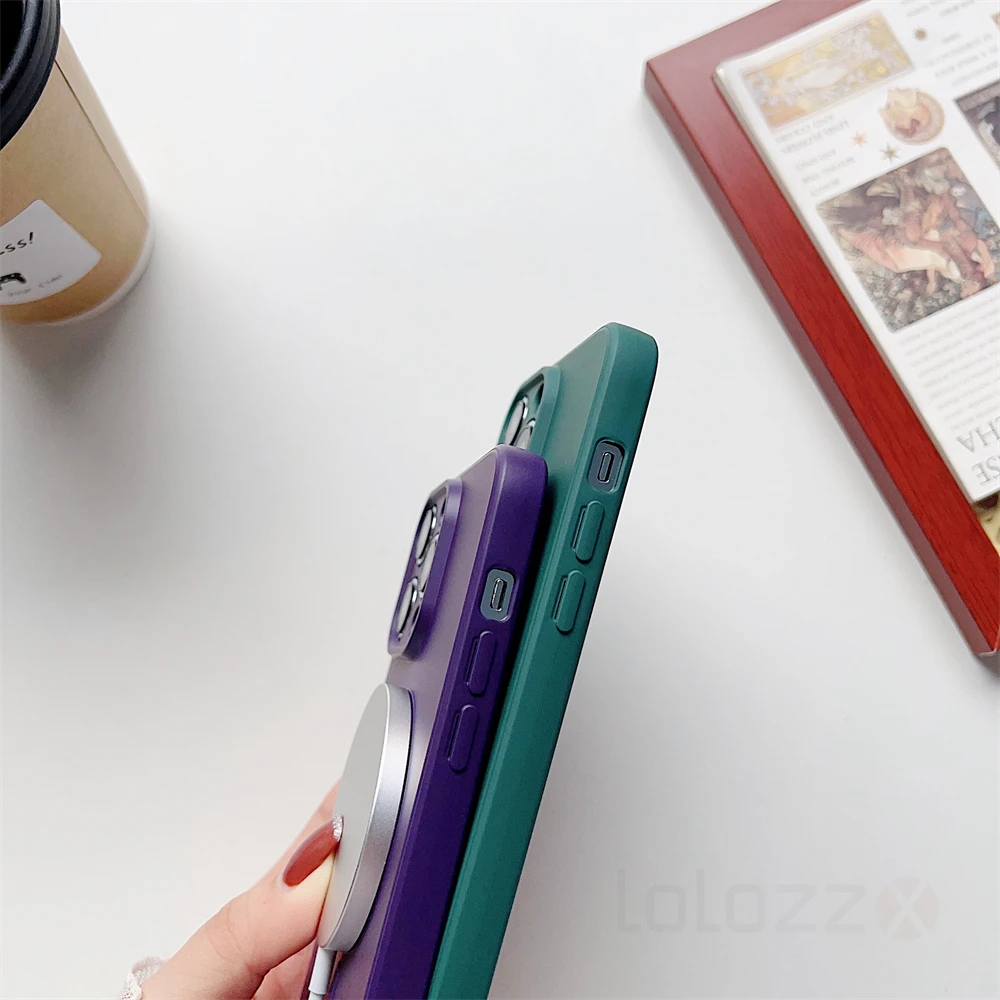 Universal Lanyard Strap Soft Phone Case with Magsafe-Compatible Magnetic Wireless Charging Cover