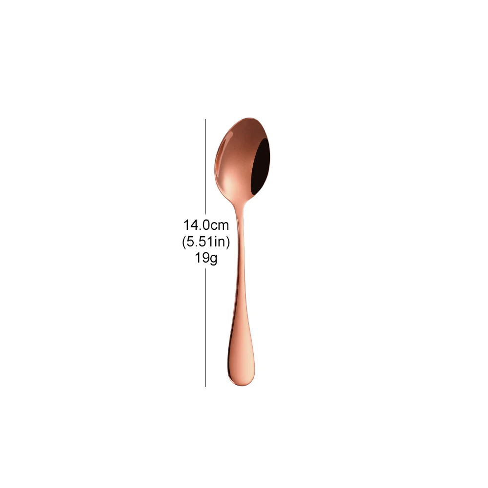 Set Di 16 Cucchiaini Da Caffè In Acciaio Inox Oro Rosa - 11,9 Cm, Eleganti Per Dessert E Bevande