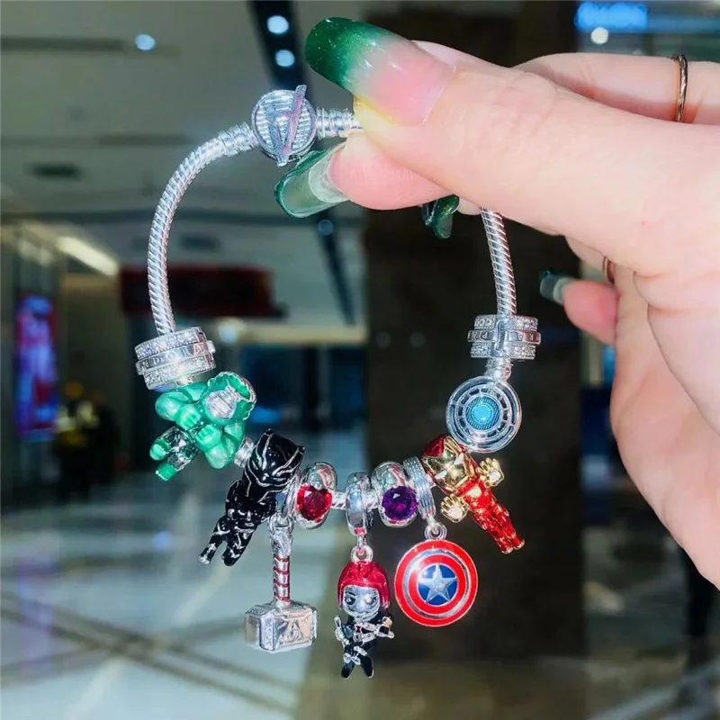 Disney Rescuer Star Charms Wars Beads For Original Pendant 925 sterling silver Bracelet Necklace Jewelry plata de ley 925 4
