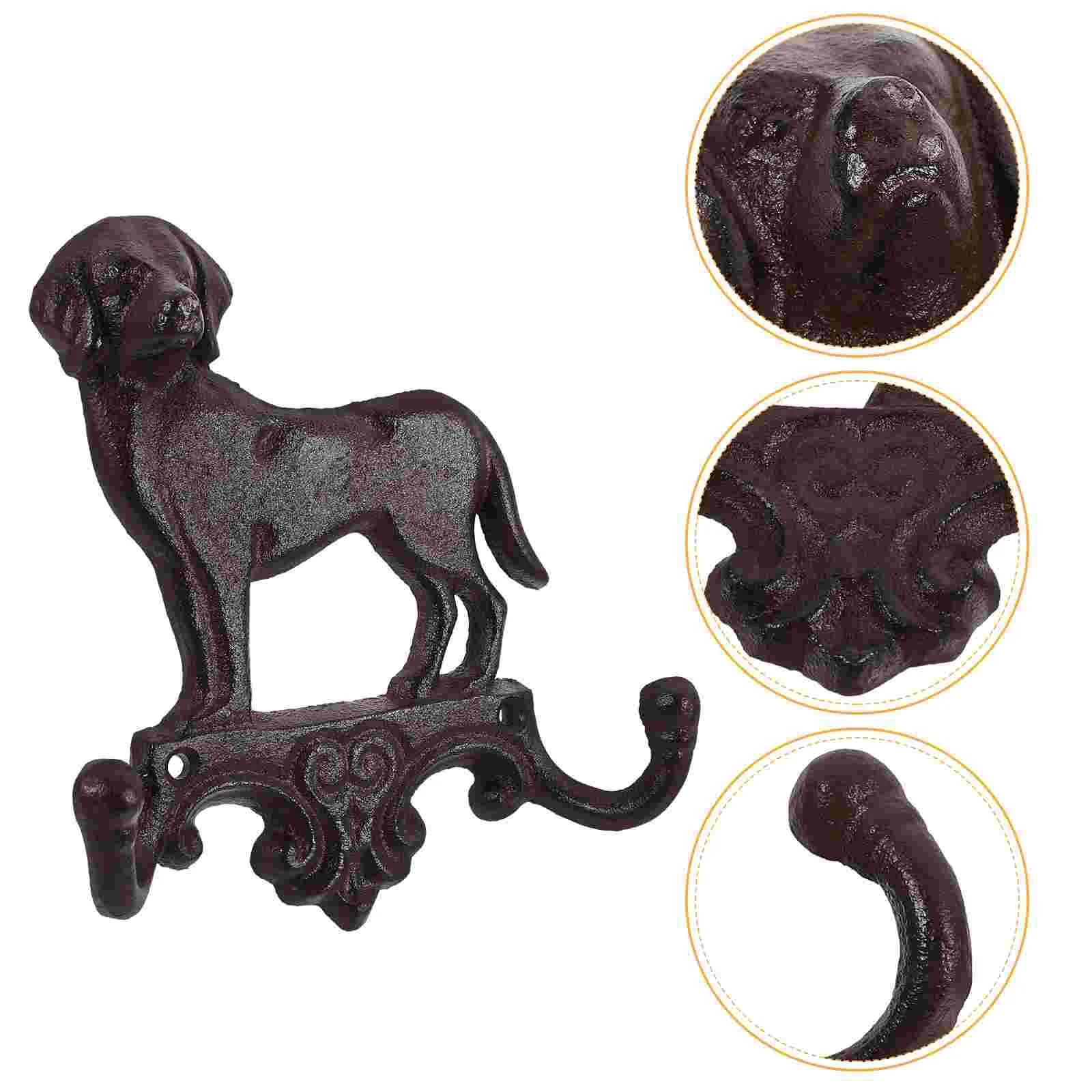 

Cast Iron Hook Multipurpose Door behind Punch Design Clothes Cute Wall Metal Vintage Towel Hooks