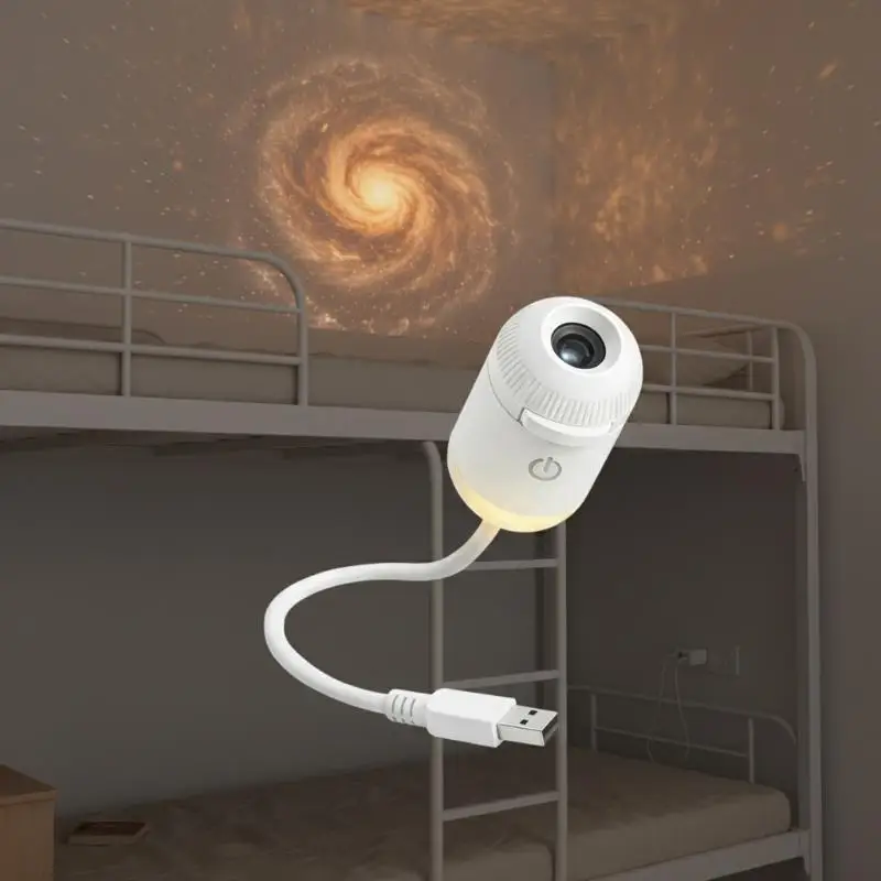 침실 수면 및 장 2-in-1 LED 분위기 조명 미니 갤럭시 별 프로젝터 야간 조명 LED 별이 빛나는 하늘 무드등