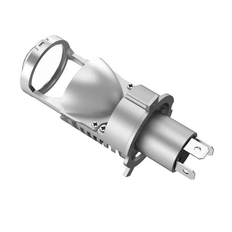 H4 Bi LED Mini Projector Lens H4 LED Car Headlight Bulb Motorcycle STG Dual Beam Lenses Lights Automotive Plug and Play 1:1