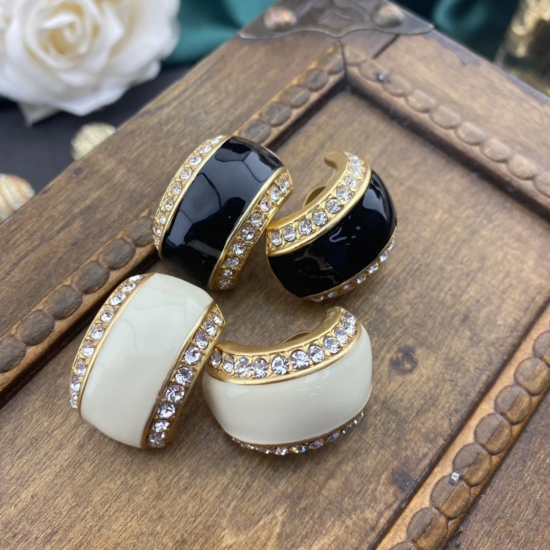 

Retro Arch Enamel Glaze Versatile Earrings