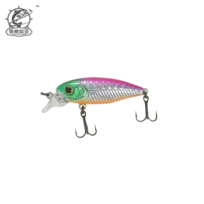 Wobbler Jerk 3.5Cm 2.3G Diving 0.5M Hard Bait Small Floating Minnow Fishing Lure Bass Fresh Salt Water Beach Vmc Hook Tackle