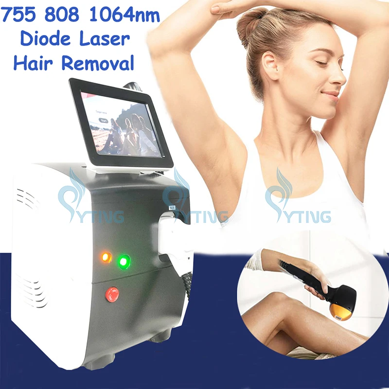 

808nm 755nm 1064nm Multi Wavelengths Diode Laser Machine 1200W 2000w 3000W Hair Removal Device Skin Rejuvenation for Salon Use