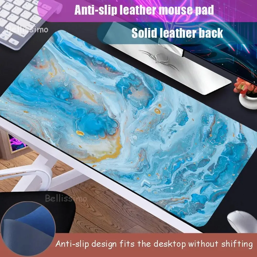 

A_acrylic W_wallpapers Art Pu Leather Mouse Pad Xxl Large Mousepad Keyboards Gamers Decoracion Desk Mat Creative Mousepad