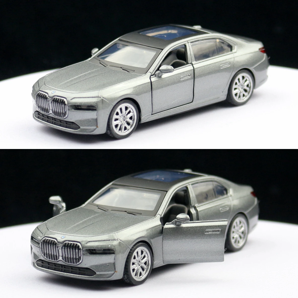 1/47 BMW I7 G70 Toy Car Model CCA Diecast Metal Miniature Pull