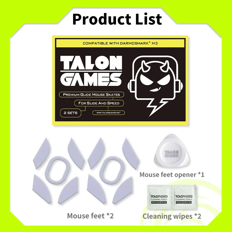 Talongames-patins Personalizados Borda Curva Cinza Claro sem Fio Pés de Substituição Conjuntos - Imagem 2