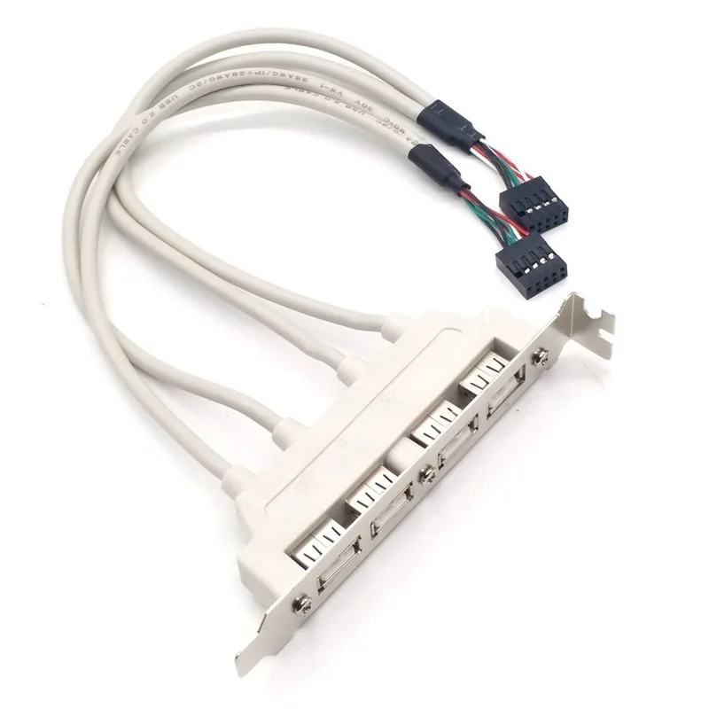 Usb 2.0 Defletor Cabo Hub Portas Usb Externo Expandir Defletor Cabo Computador Placa-mãe Divisor Adaptador - Imagem 2