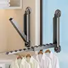 Retractable Clothes Drying Rack Laundry Room Organization Clothes Rack Portable Clothing Hanger Organizer Stable Clothing Drying 2