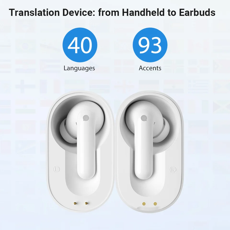 Simultaneous Language Translator Earbuds  Voice Translator Multi Languages  - Aliexpress