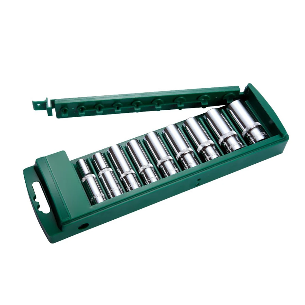 1pc Buchse Organizer Box 3/8 1/4 1/2 zoll Stick ABS Kunststoff Buchse Clip Schiene Halter Für Elektriker steckschlüssel Lagerung Box – Detail 9