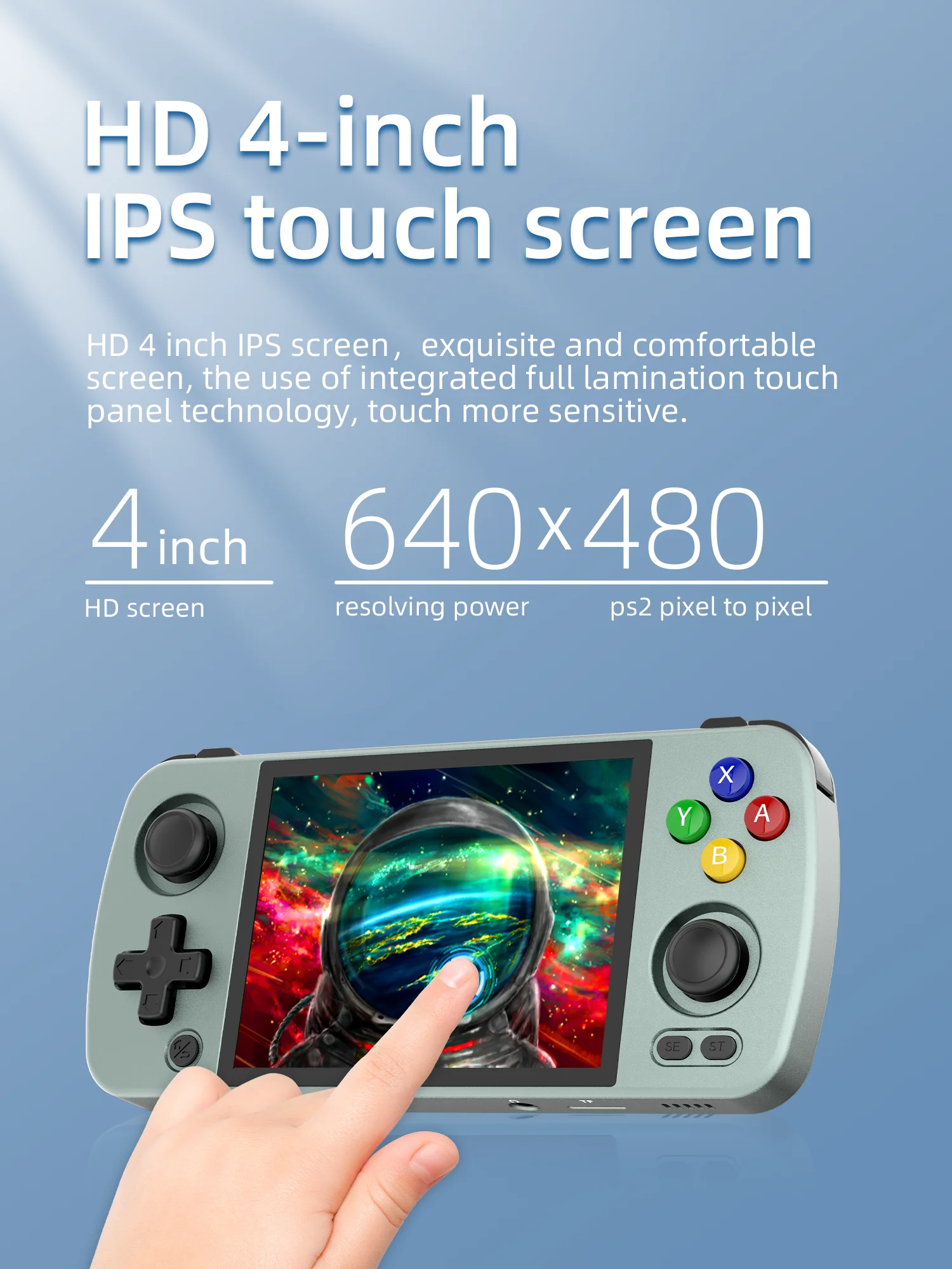 RG405mポータブルゲームコンソール,4インチIPSタッチスクリーン