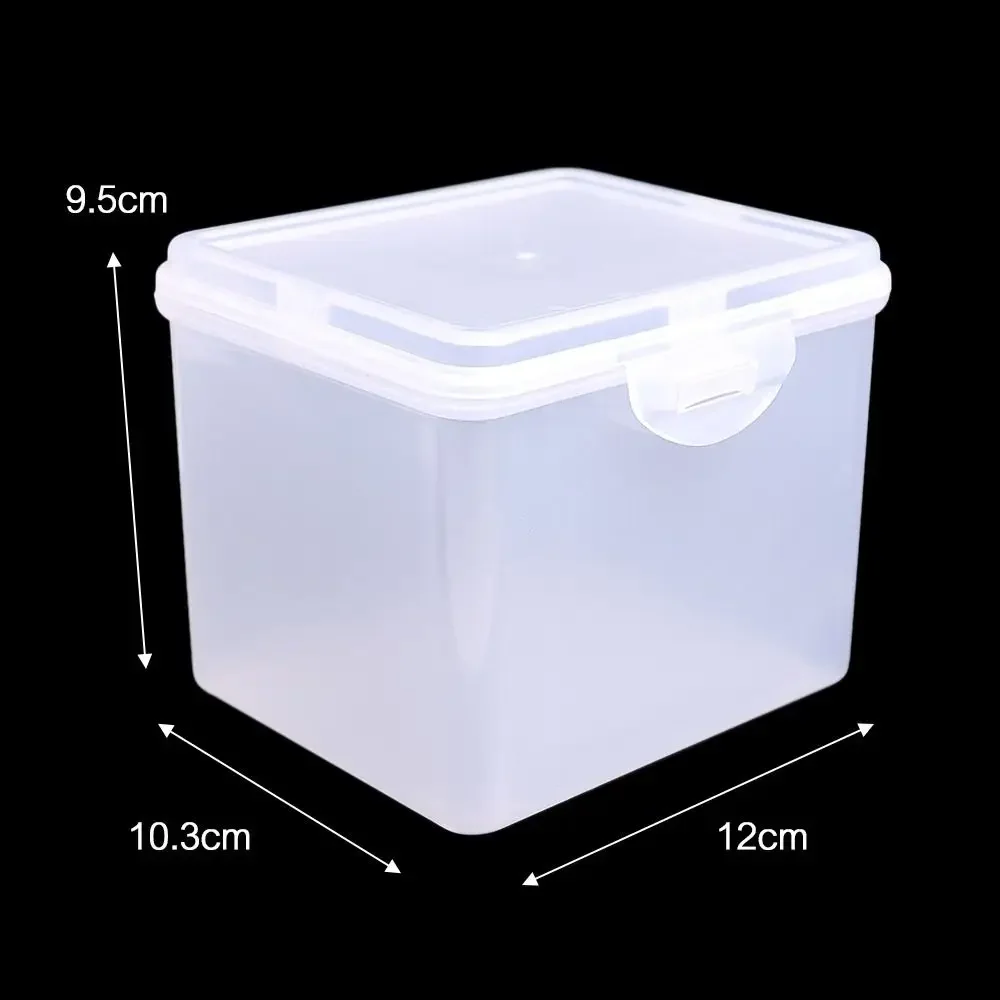 Compact Clear Multi-Purpose Storage Box with Lid for Jewelry and Accessories