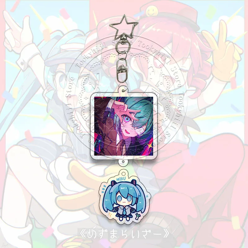 Kreativität Schlüsselanhänger Hatsune Miku Kawaii Kasane Teto Set Student Anime Sammeln Tasche Dekorieren Zubehör Schlüsselanhänger Geburtstagsgeschenk – Detail 23