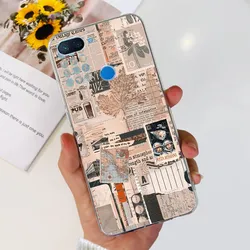 Fashion Butterfly Painted Soft Silicone TPU Phone Case Back Cover for Xiaomi Mi 8 SE (Pink)