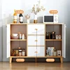 Multi-layer Wooden Kitchen Cabinets Luxury Cupboards Kitchen Furniture Simple Wall Storage Shoe Cabinet Porch Cabinet Integrated 3
