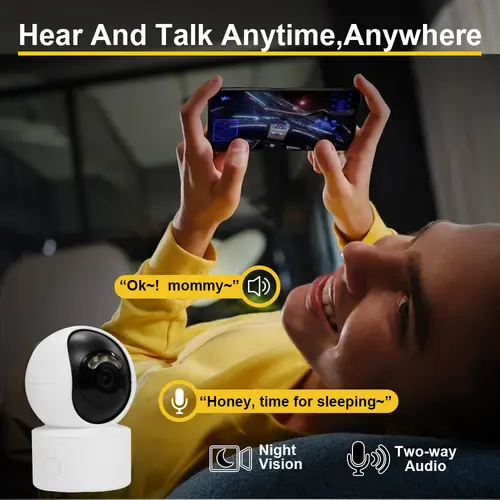 Yoosee 5MP WiFi Security PTZ Indoor IP Camera 3MP Smart Home Safety Color Night Vision Siren Alarm Humanoid Detection Ai Track - Image 3