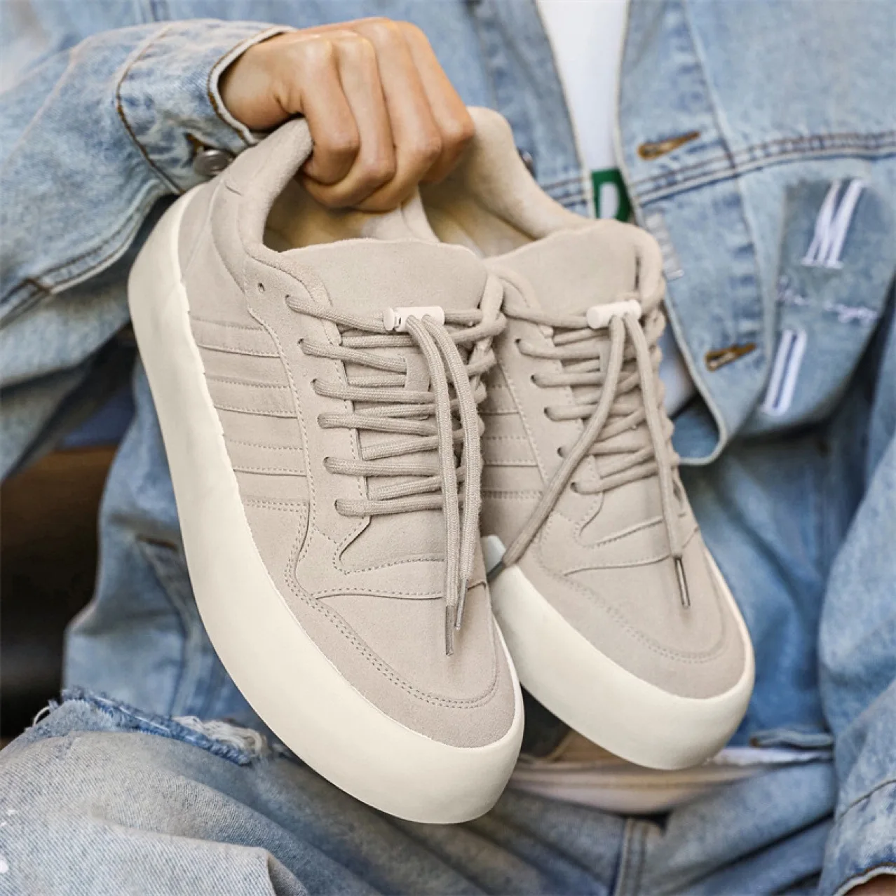 Sneakers Men Trendy Unisex Sneakers Breathable Lightweight Soft Running Shoes Original Casual Tennis Couple Walking Nubuck Shoes 4