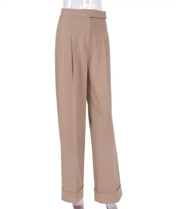 2024 Women's Loose High Waisted Drape Pants, Wide Leg Pants, Commuting Suit Pants, Spring/summer
