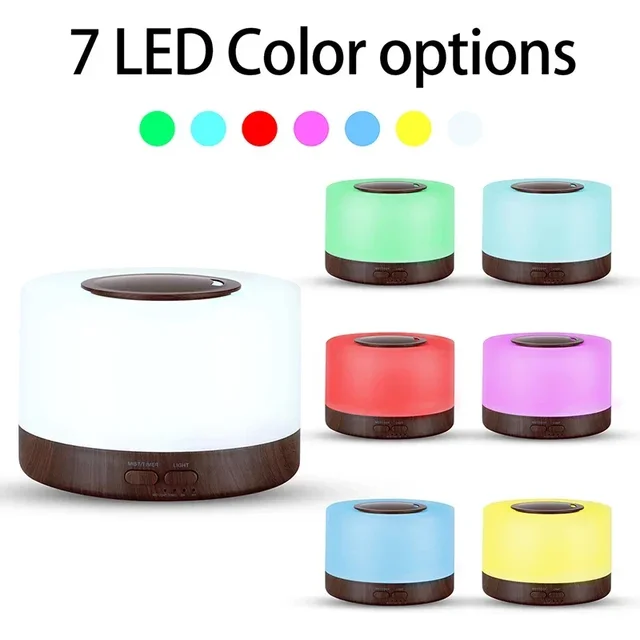 500 ml Private Label Wholesale Ultrasonic Aromatherapy Diffuser Portable BPA Free Humidifier Essential Oil Aroma Diffuser 6