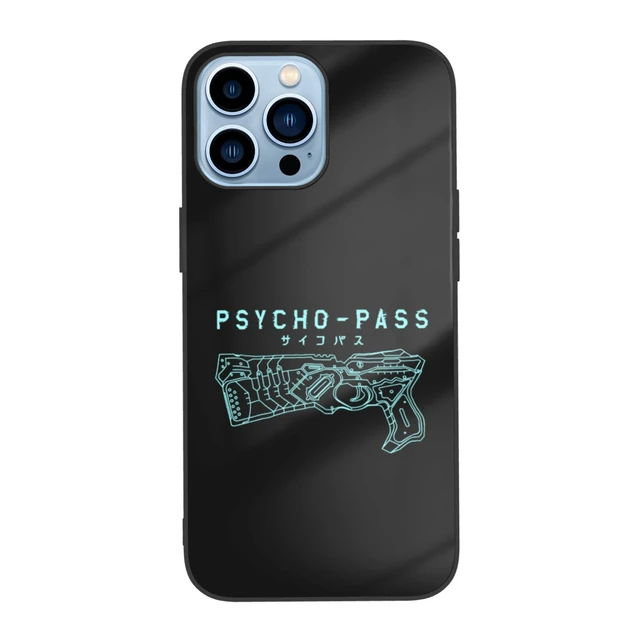 Coque en verre trempé avec Logo Psycho Pass, pour iPhone 13 12 11 Mini Pro  Max