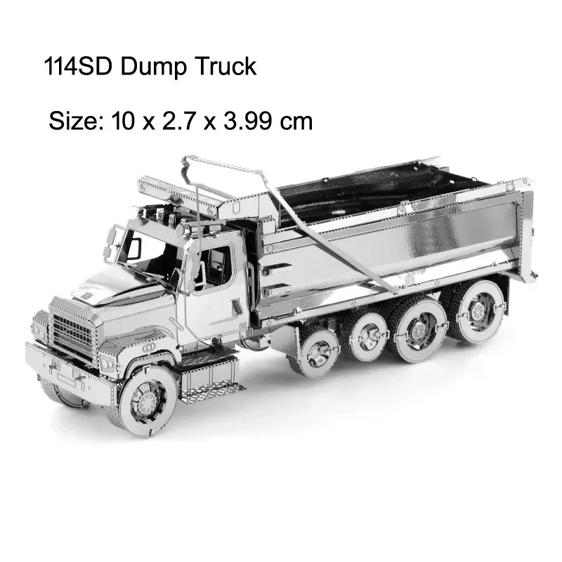 3D Metal Puzzle Mixer Truck Engineering Vehicle DIY Assembly Kit