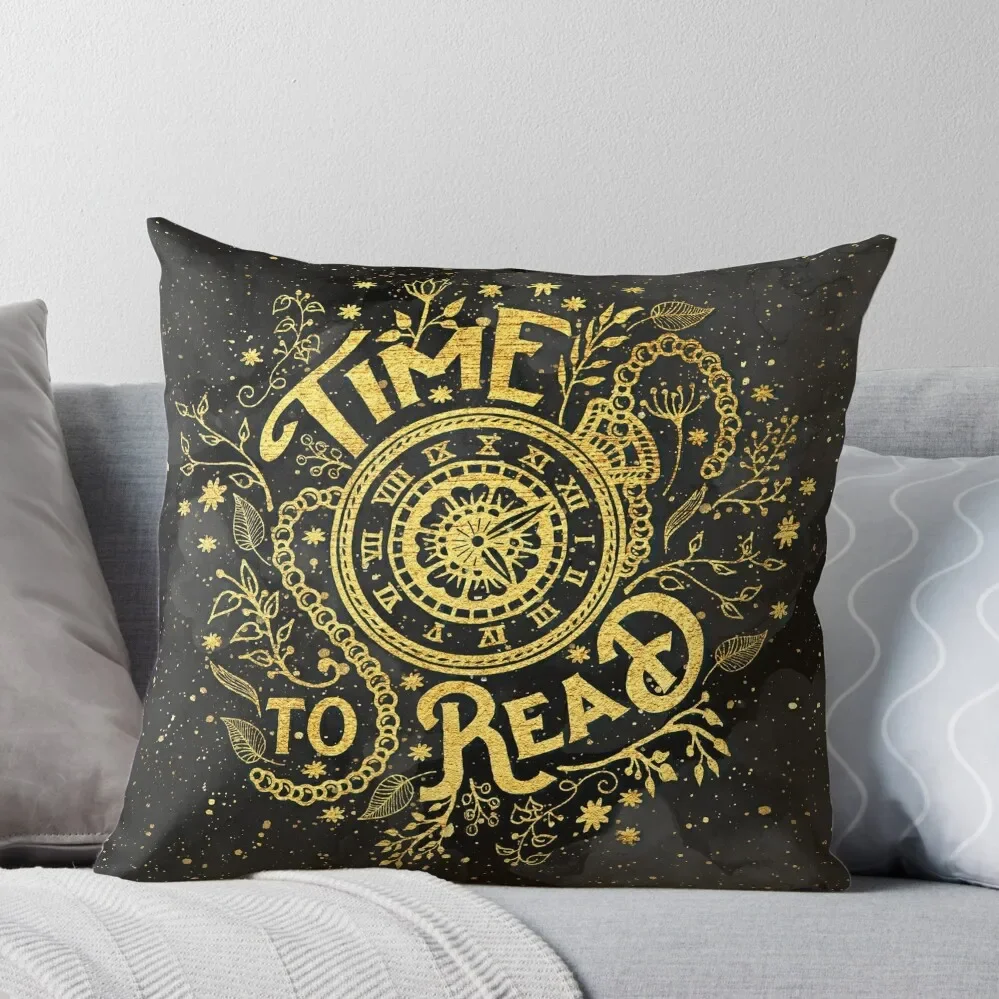 

Time to Read Throw Pillow christmas pillowcases Decorative Cushions For Luxury Sofa