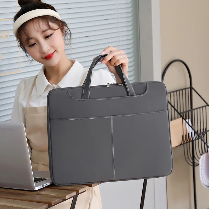 Laptop Handbag Portable Shoulder Bag For Macbook Air Pro 13 Lenovo Asus Dell 14 15.6 Inche Notebook Case Men Women Briefcase