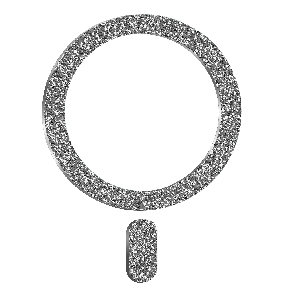 Ultra-Thin Glitter Magnetic Metal Ring Plate for Magnetic Phone Accessories