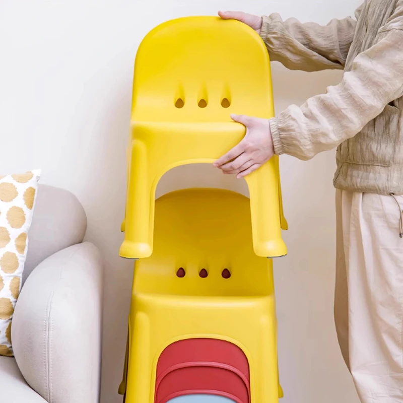 Children's Folding Chair Designer Child Room Furniture Wooden Chairs Car Kindergarten Baby Small School Plastic Safety Seats