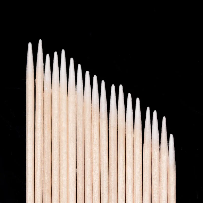 Pointy Tip Cotton Swab for Manicure Nail Art Tool Embroidered Tattoo Swab Eyebrow Tattooing Tool Thin Cotton Swab For Cleaning 4