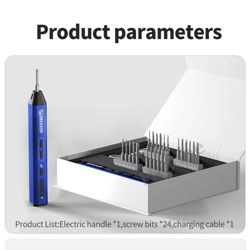 Juego de destornilladores eléctricos universales MECHANIC ES240 24 en 1 para mantenimiento de productos electrónicos herramienta de reparación de desmontaje de teléfonos móviles