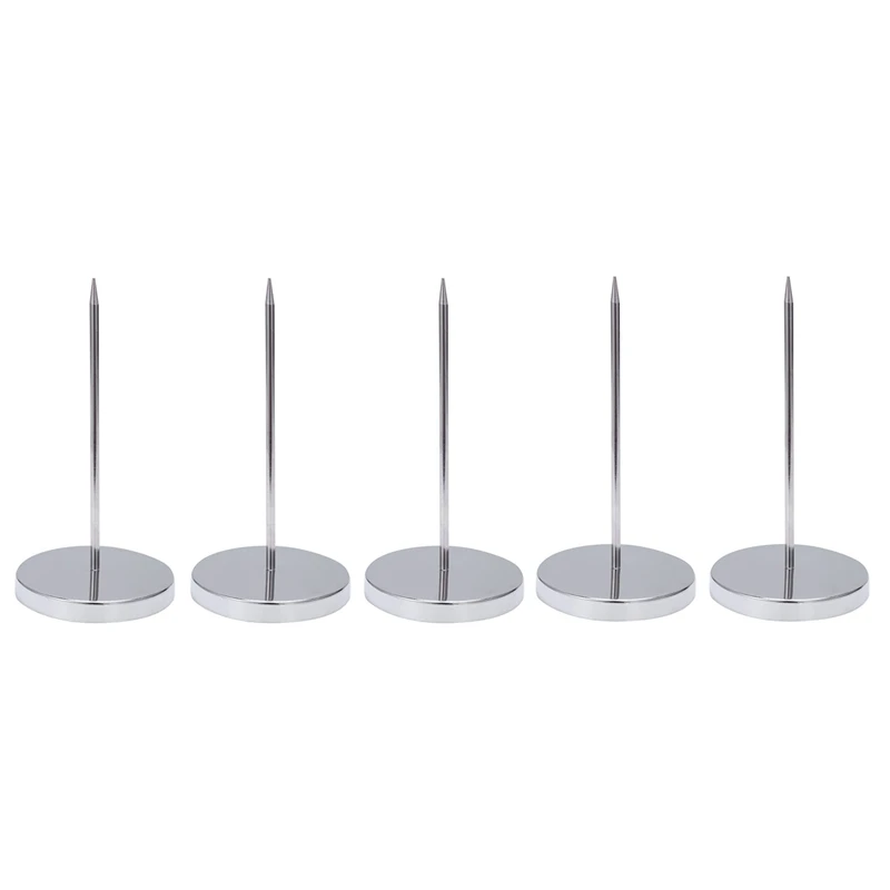 

5X Safe Memo Holder Spike Stick For Bill Receipt Note Paper Order Office Desk