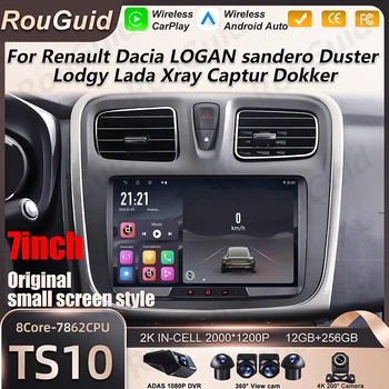 Radio para Auto con Carplay para Renault Dacia LOGAN Sandero Duster Lodgy Lada Xray Captur Dokker, Reproductor Multimedia para Auto, GPS, DSP, Autoradio 1