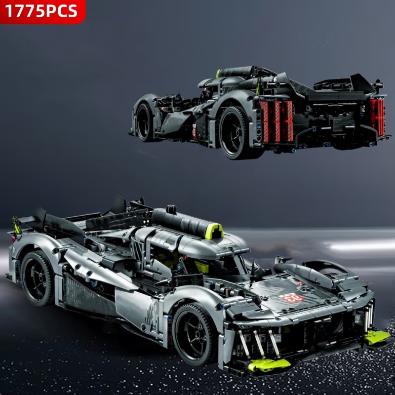 Supercar Blocks 1775pcs 9X8 24H Super Racing Car Leo Mans Building Toys Hybrid Hypercar Model Kids Adult Gifts Compatible 42156