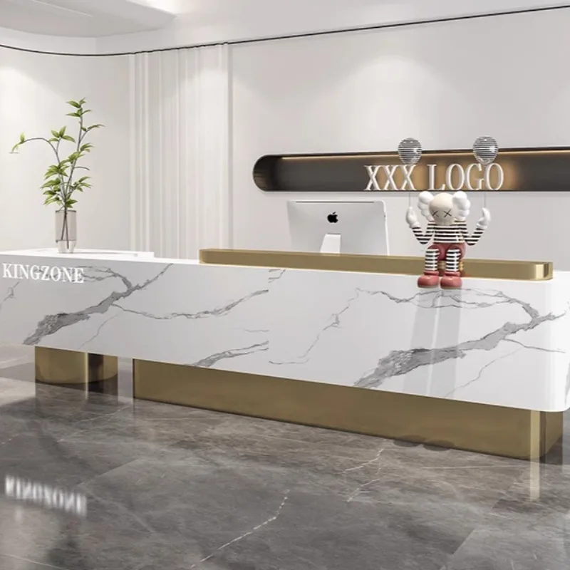 Church Pulpits Luxury Reception Counter Mostradores Counter Desk Shops Dj Stand Office Desk Comptoir Car Reception Table